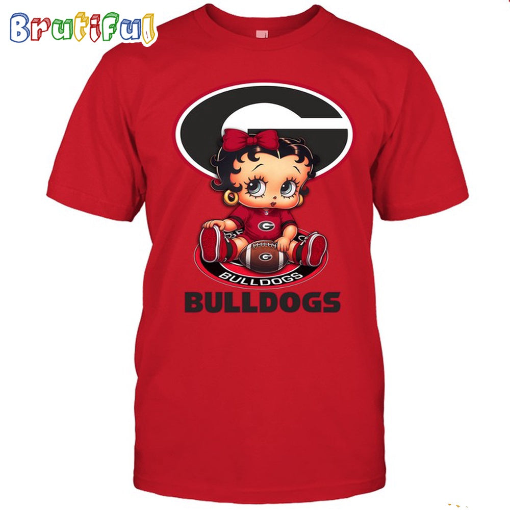 NCAA Georgia T-Shirt Betty Boop Football Tshirt