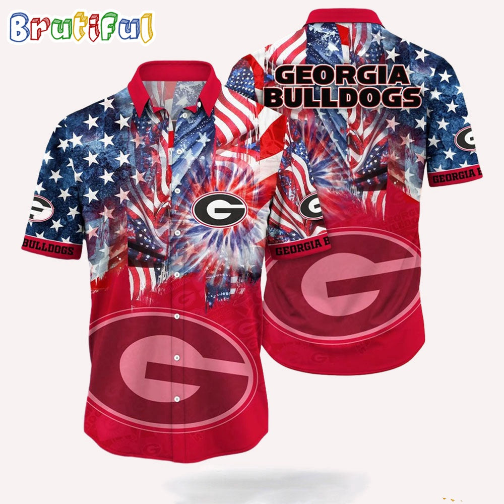 NCAA Georgia Bulldogs 4th Of July Happy Independence Day Hawaii Shirt