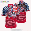 NCAA Georgia Bulldogs 4th Of July Happy Independence Day Hawaii Shirt