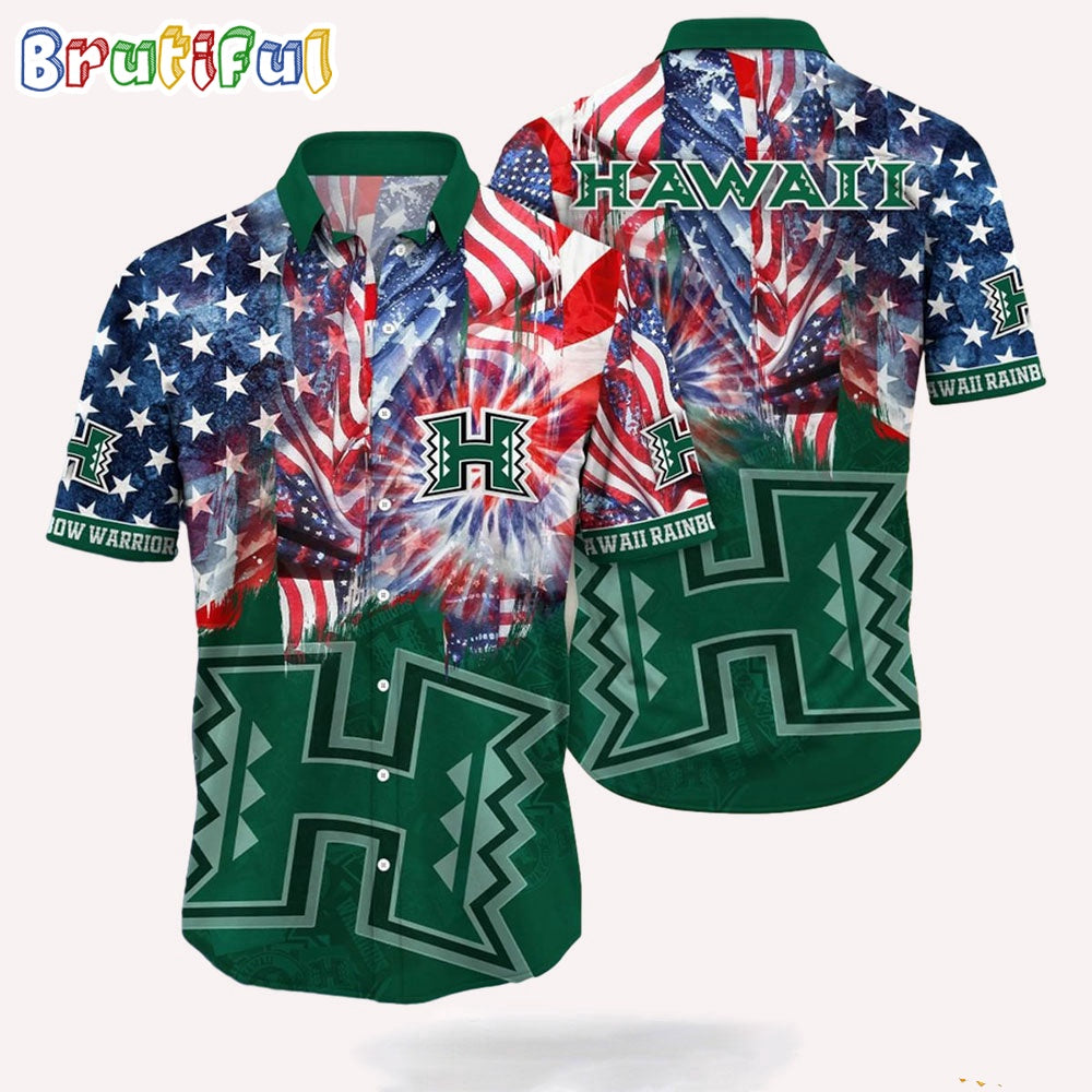 NCAA Hawaii Rainbow Warriors 4th Of July Happy Independence Day Hawaii Shirt