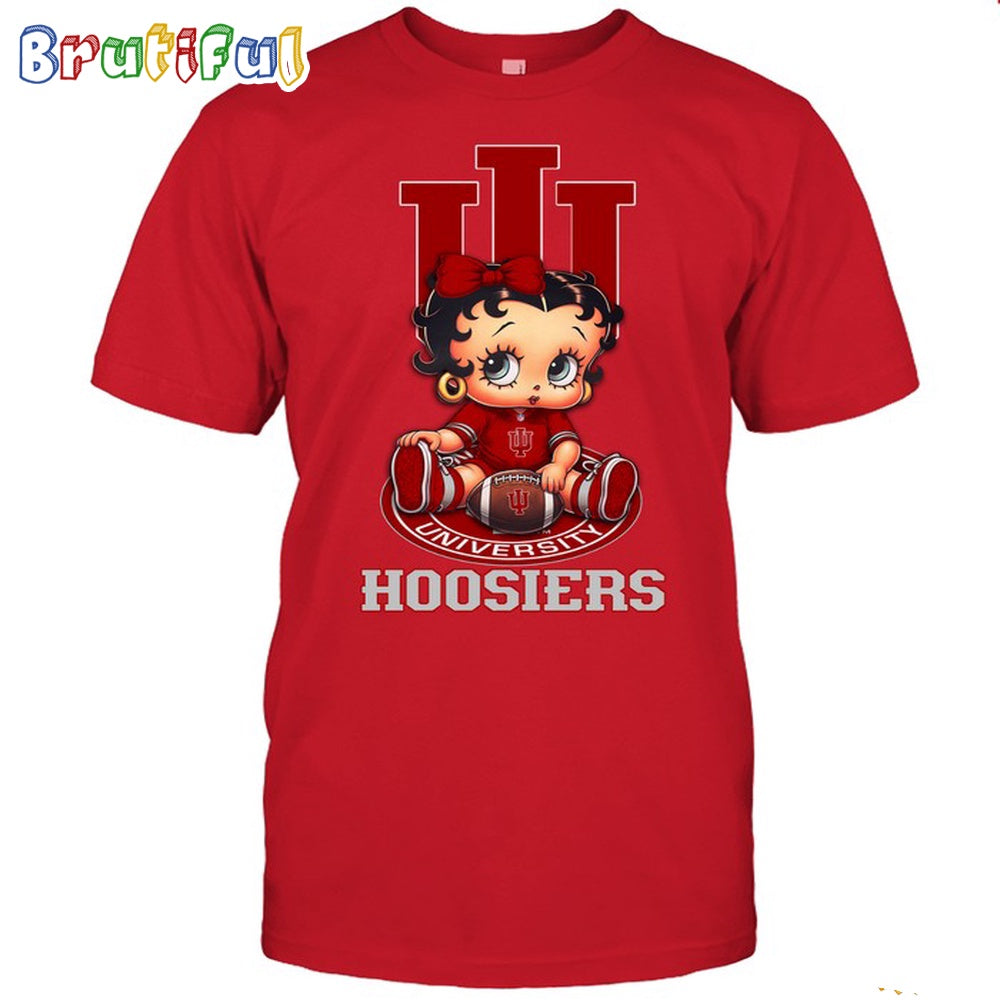 NCAA Indiana T-Shirt Betty Boop Football Tshirt