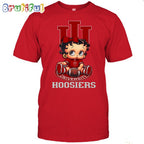 NCAA Indiana T-Shirt Betty Boop Football Tshirt