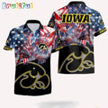 NCAA Iowa Hawkeyes 4th Of July Happy Independence Day Hawaii Shirt
