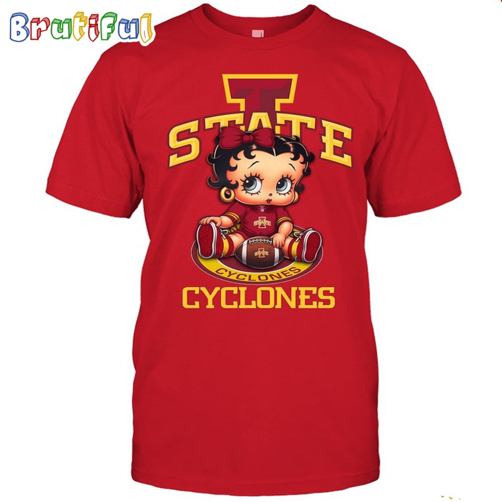 NCAA Iowa State T-Shirt Betty Boop Football Tshirt