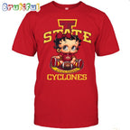 NCAA Iowa State T-Shirt Betty Boop Football Tshirt