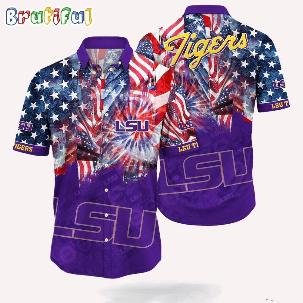 NCAA LSU TIGERS 4th Of July Happy Independence Day Hawaii Shirt