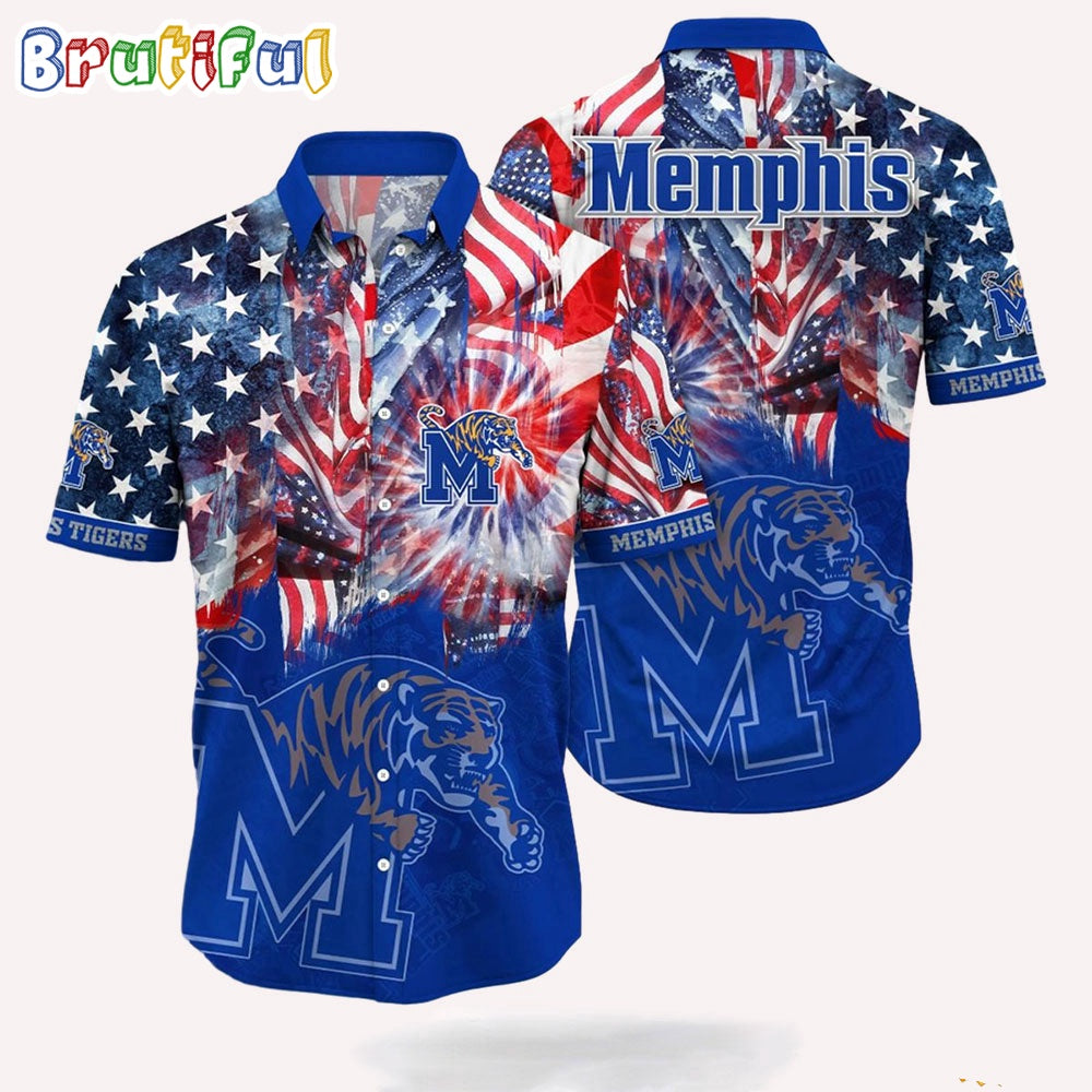 NCAA Memphis Tigers 4th Of July Happy Independence Day Hawaii Shirt