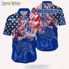 NCAA Memphis Tigers 4th Of July Happy Independence Day Hawaii Shirt