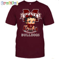 NCAA Mississippi State T-Shirt Betty Boop Football Tshirt