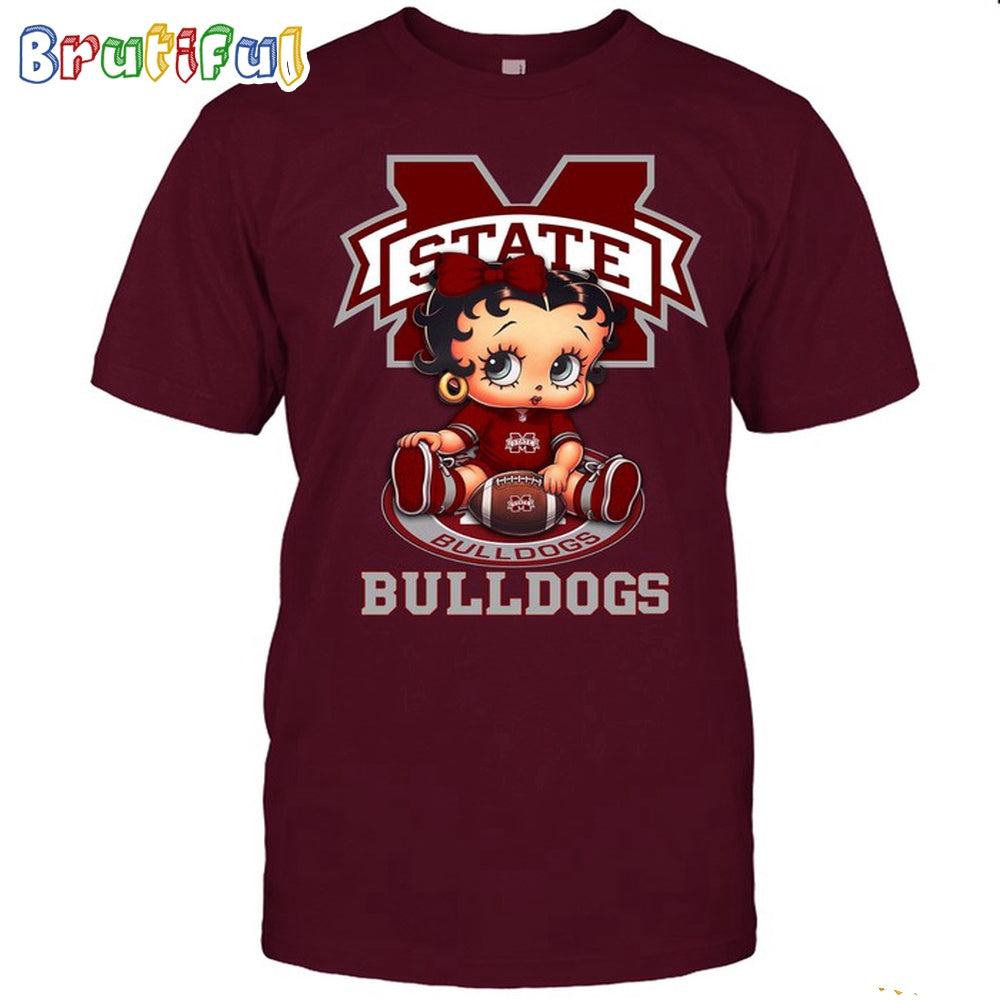 NCAA Mississippi State T-Shirt Betty Boop Football Tshirt