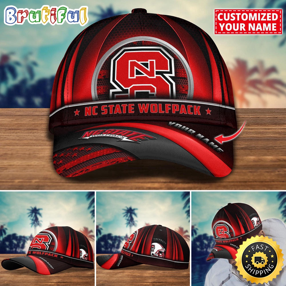 NCAA NC State Wolfpack Baseball Cap Custom Cap For Football Fans
