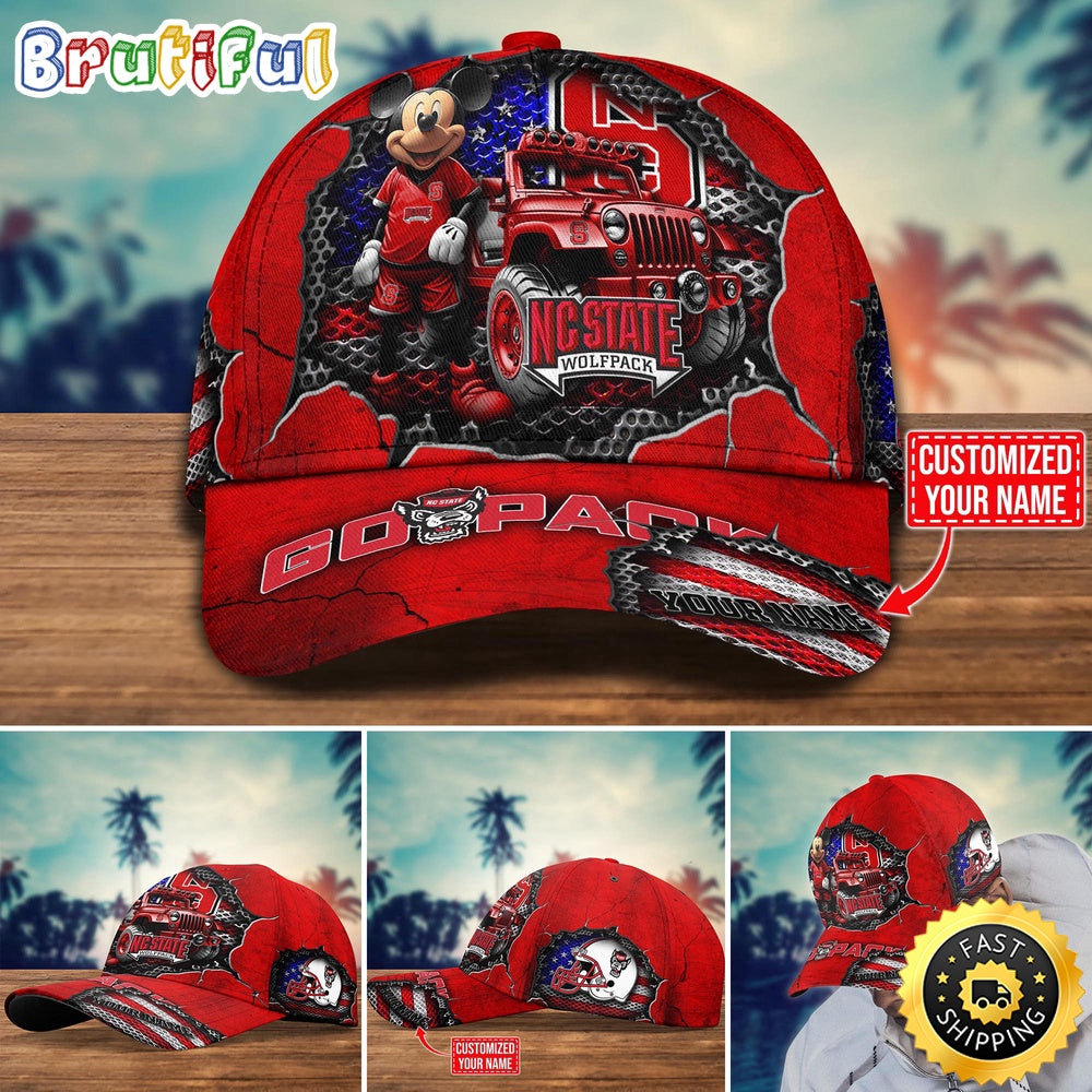 NCAA NC State Wolfpack Baseball Cap Trending Customize Cap