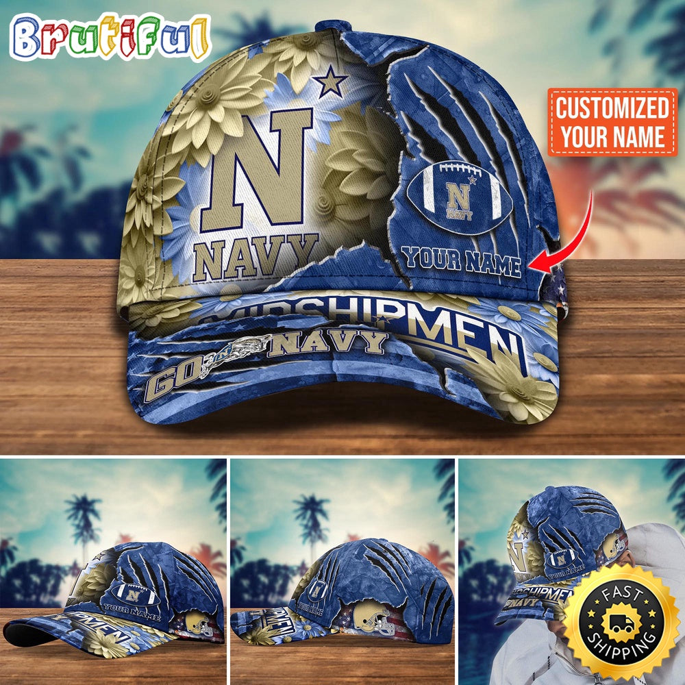 NCAA Navy Midshipmen Baseball Cap Custom Hat For Fans New Arrivals
