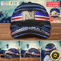 NCAA Navy Midshipmen Baseball Cap Flag Custom Name Cap