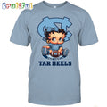 NCAA North Carolina T-Shirt Betty Boop Football Tshirt