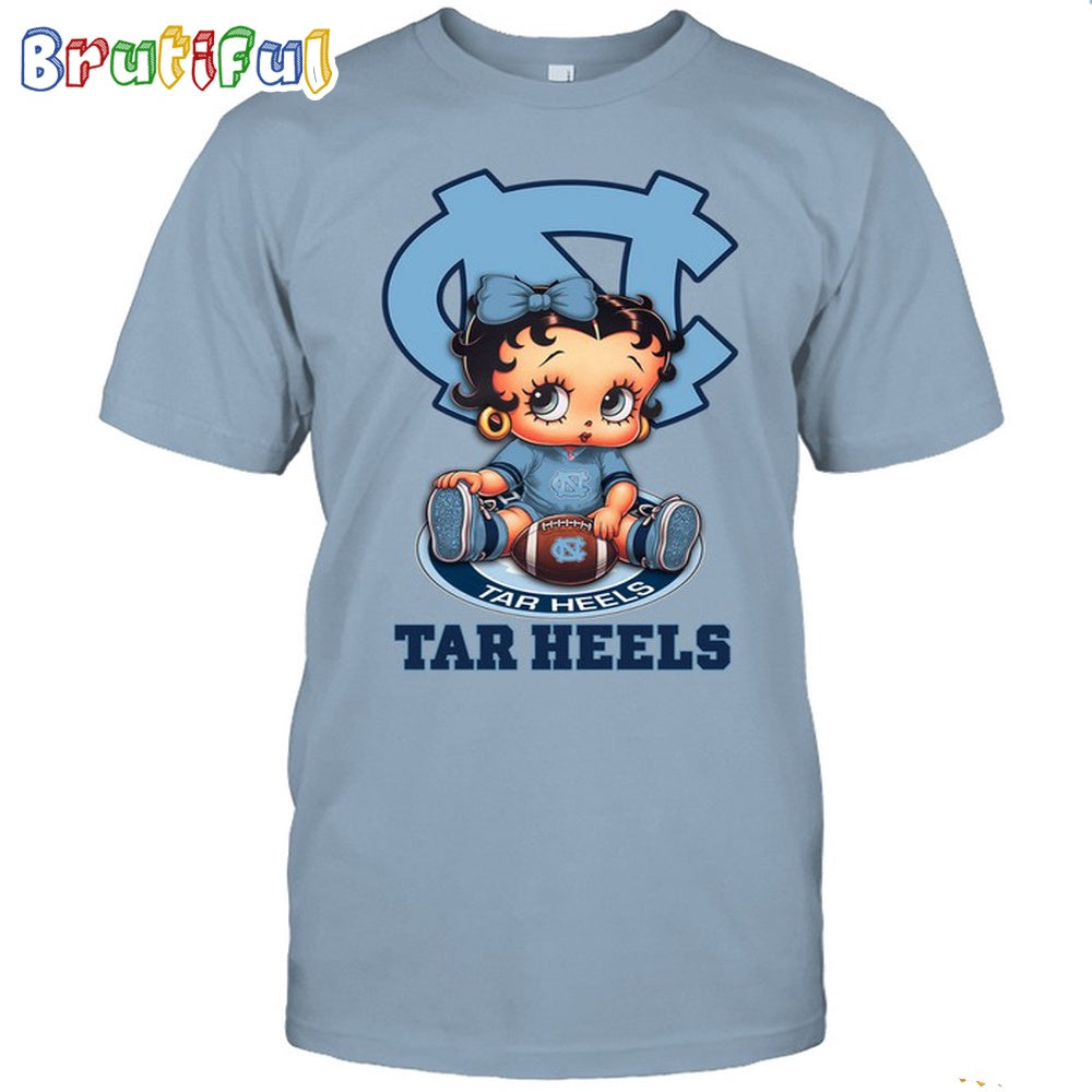 NCAA North Carolina T-Shirt Betty Boop Football Tshirt