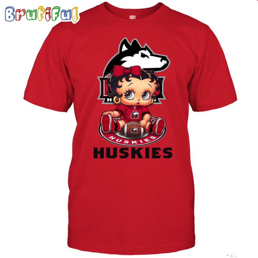 NCAA Northern Illinois T-Shirt Betty Boop Football Tshirt