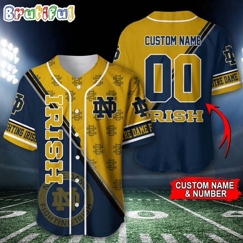 NCAA Notre Dame Fighting Irish Baseball Jersey, Custom Sport Jersey Shirt