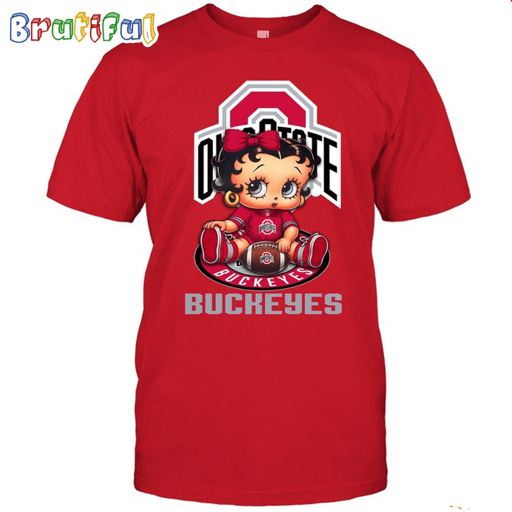 NCAA Ohio State T-Shirt Betty Boop Football Tshirt