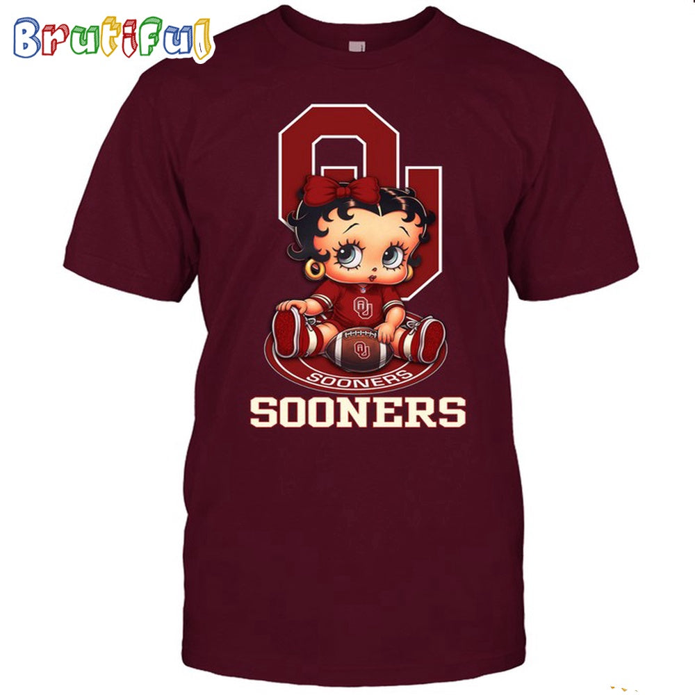 NCAA Oklahoma T-Shirt Betty Boop Football Tshirt