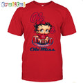 NCAA Ole Miss T-Shirt Betty Boop Football Tshirt