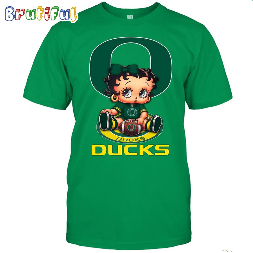 NCAA Oregon T-Shirt Betty Boop Football Tshirt