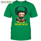 NCAA Oregon T-Shirt Betty Boop Football Tshirt