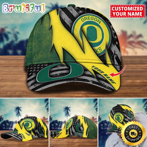 NCAA Oregon Ducks Baseball Cap Custom Cap For Sport Fans