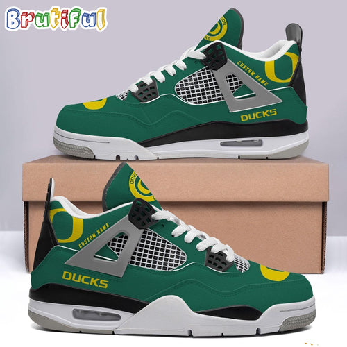 NCAA Oregon Ducks Sport Team Air Jordan 4 Shoes, Personalized AJ4 Sneaker