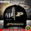 NCAA Purdue Boilermakers Baseball Cap Your Name Custom Baseball Cap