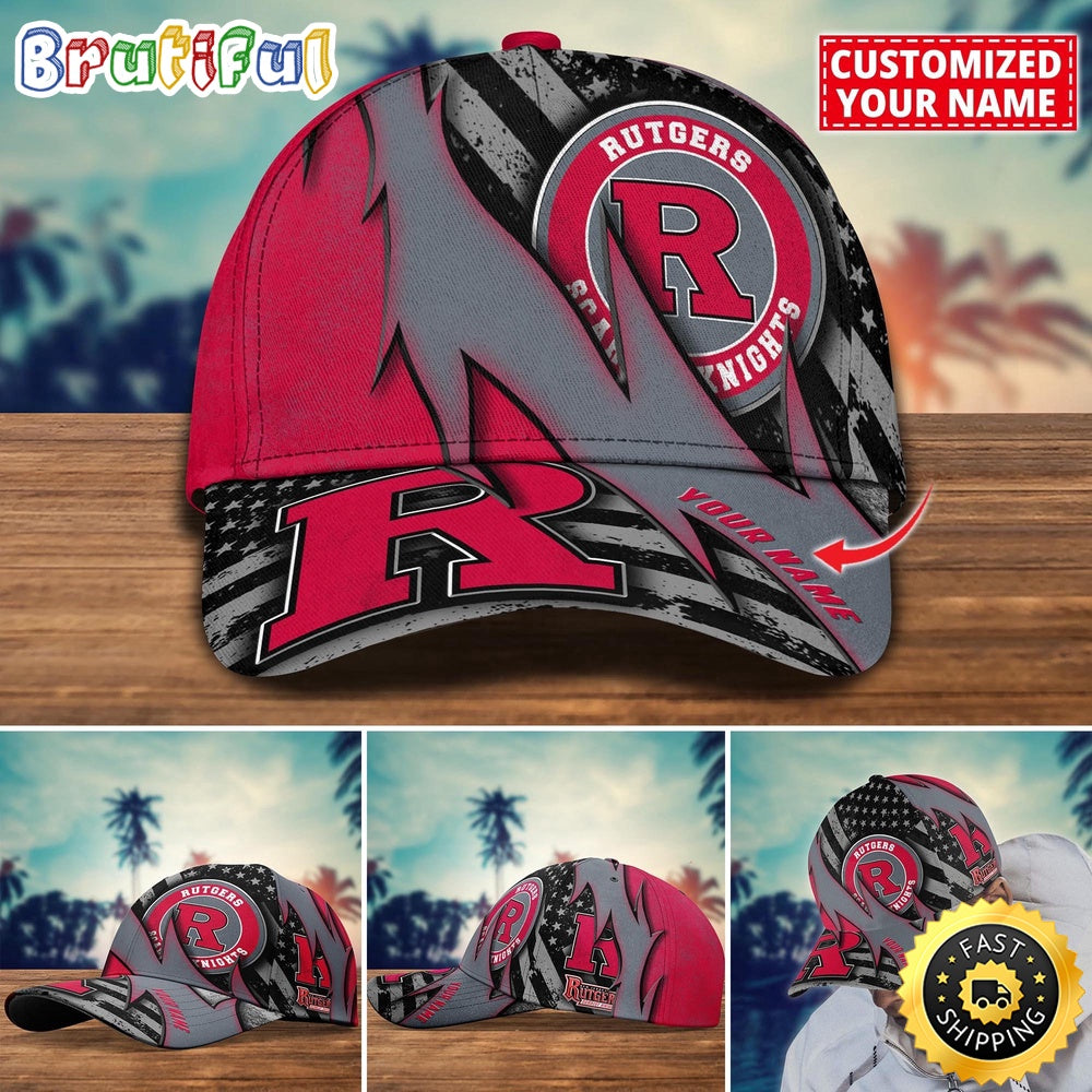 NCAA Rutgers Scarlet Knights Baseball Cap Custom Cap For Sport Fans