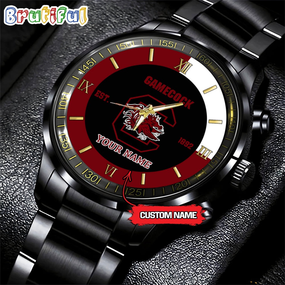 NCAA South Carolina Gamecocks Black Fashion Watch