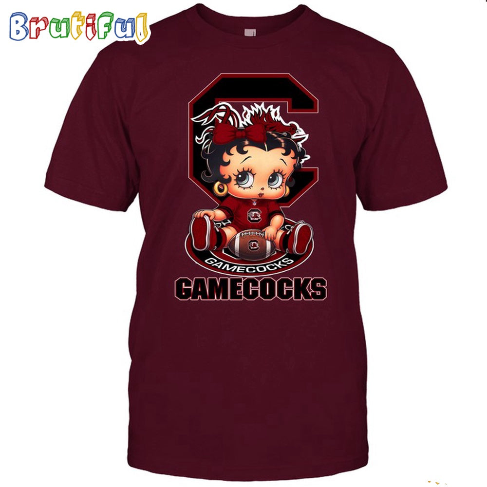 NCAA South Carolina T-Shirt Betty Boop Football Tshirt