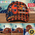 NCAA Syracuse Orange Baseball Cap Flower Custom Name Cap