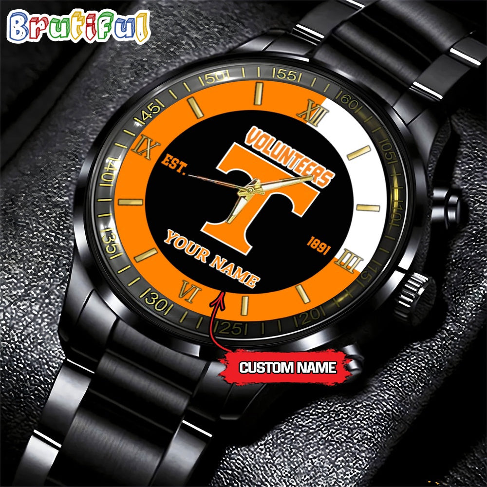 NCAA Tennessee Volunteers Black Fashion Watch