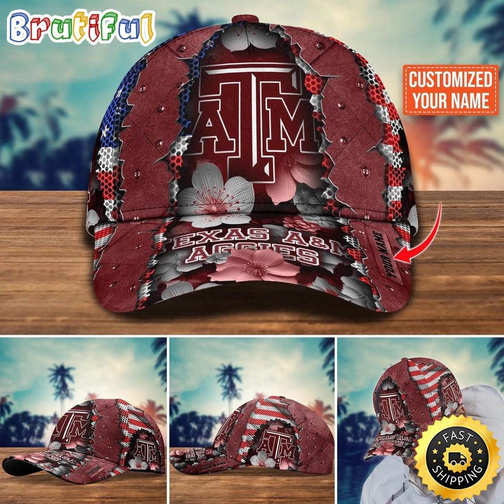 NCAA Texas A&M Aggies Baseball Cap Custom Cap For Fans