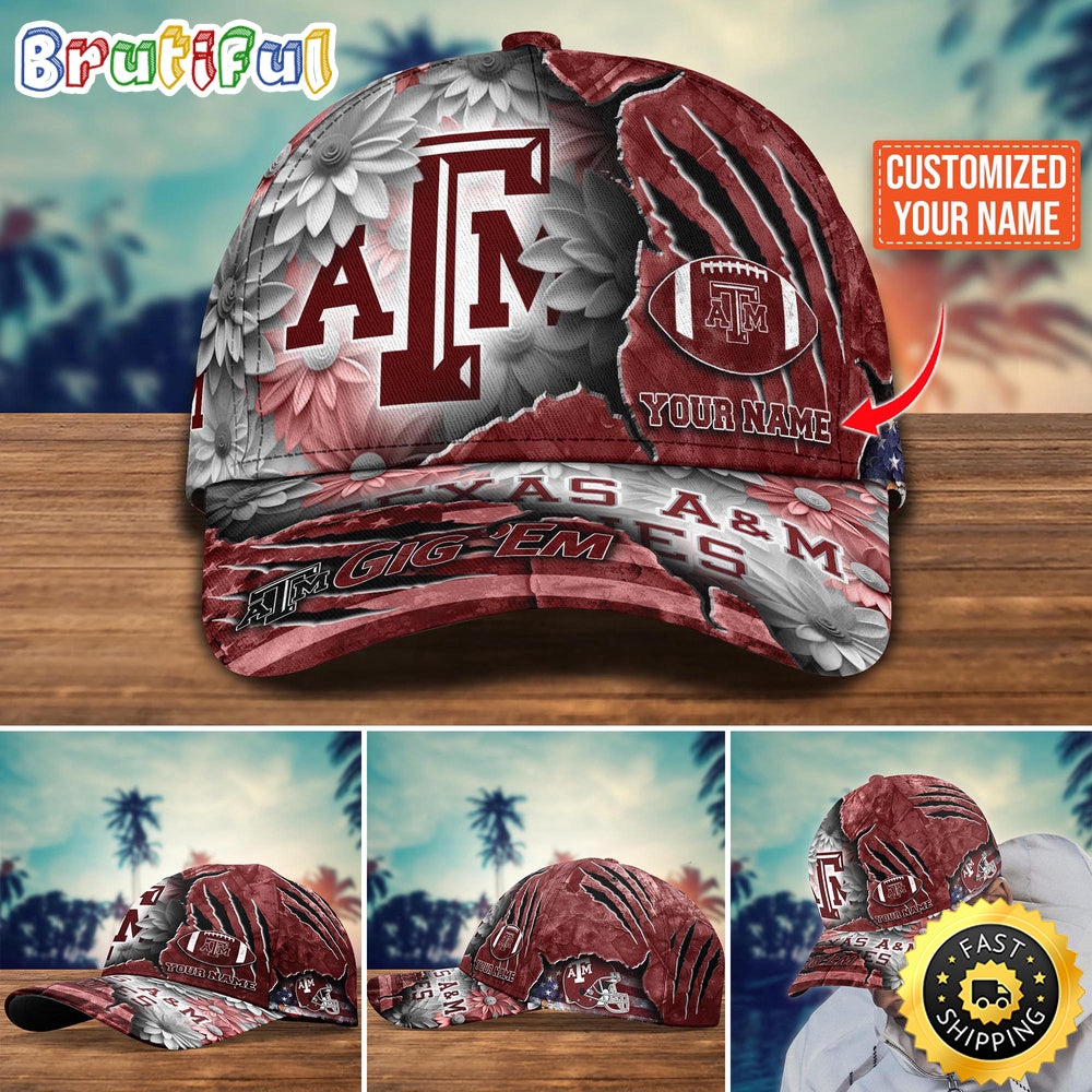 NCAA Texas A&ampM Aggies Baseball Cap Custom Hat For Fans New Arrivals