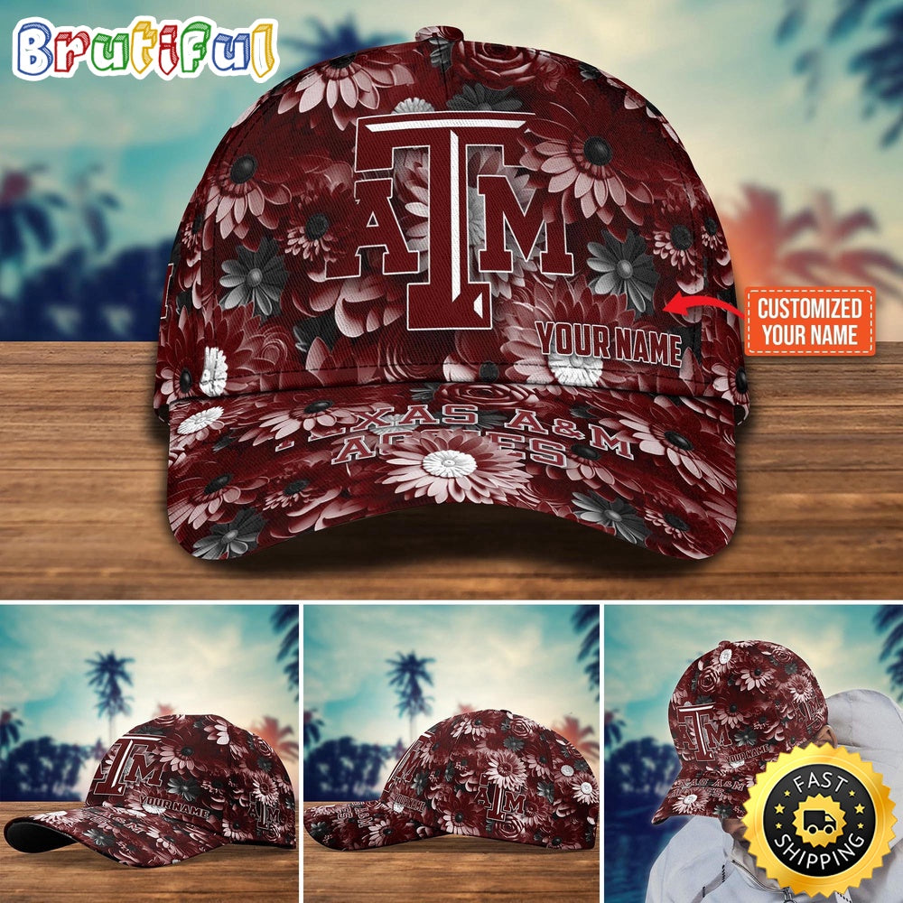 NCAA Texas A&ampM Aggies Baseball Cap Customized Cap Hot Trending