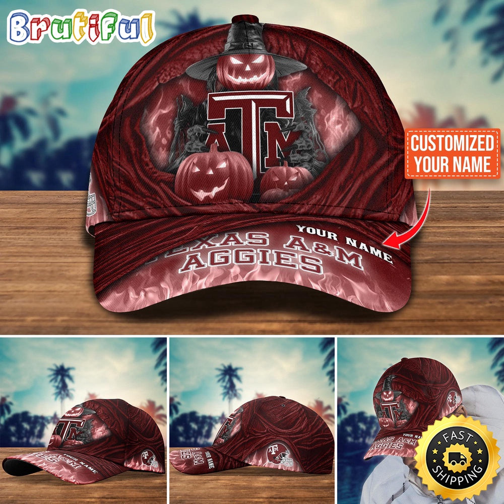 NCAA Texas A&ampM Aggies Baseball Cap Halloween Custom Cap For Fans