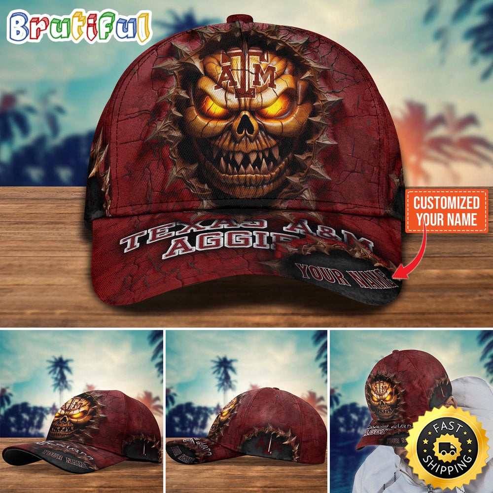 NCAA Texas A&ampM Aggies Baseball Cap Halloween Custom Cap For This Season