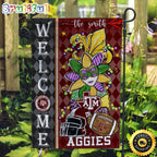 NCAA Texas A&ampM Aggies Football Flag Mardi Gras Welcome Garden Flag