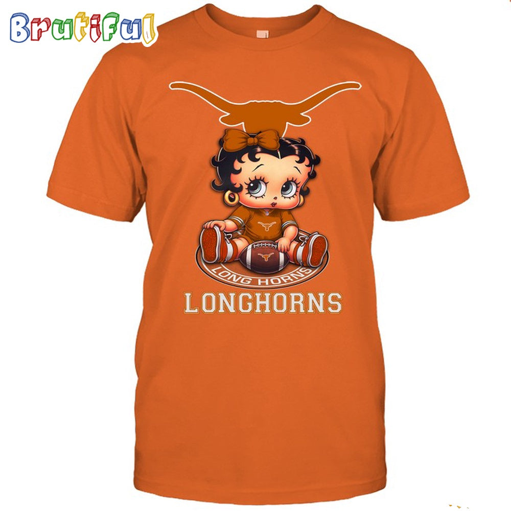 NCAA Texas T-Shirt Betty Boop Football Tshirt