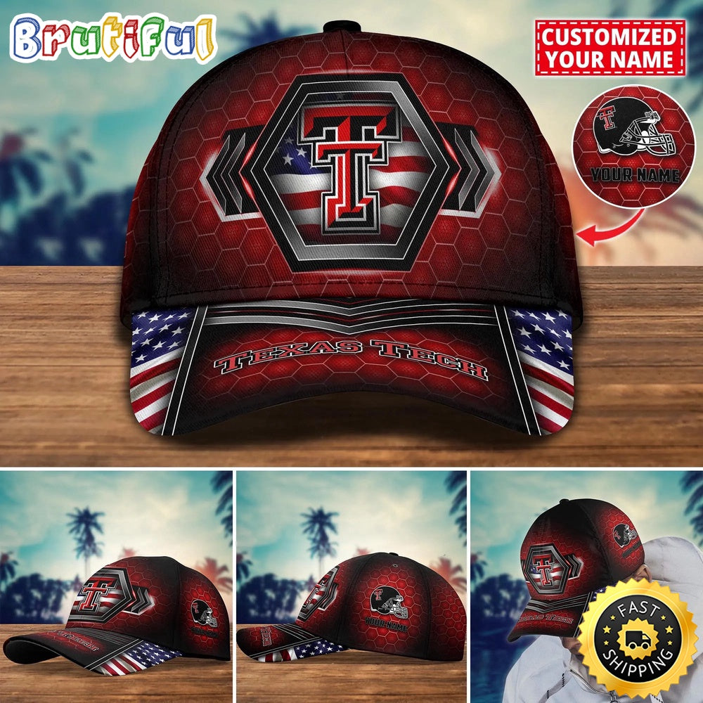 NCAA Texas Tech Red Raiders Baseball Cap Best Trending Custom Name Cap