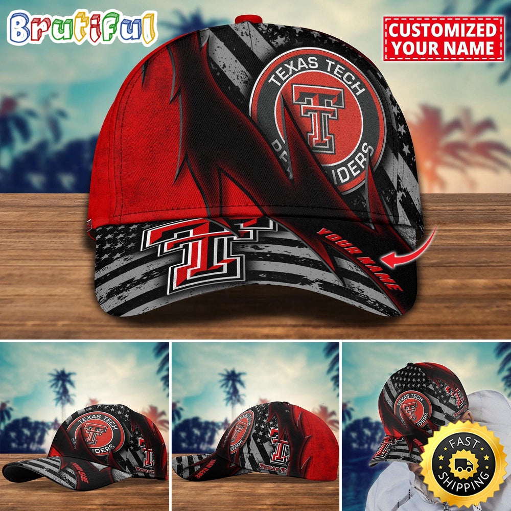 NCAA Texas Tech Red Raiders Baseball Cap Custom Cap For Sport Fans