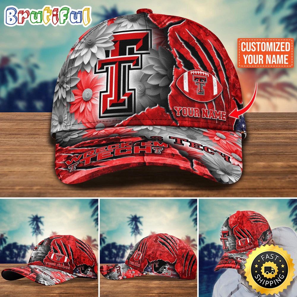 NCAA Texas Tech Red Raiders Baseball Cap Custom Hat For Fans New Arrivals