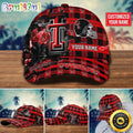 NCAA Texas Tech Red Raiders Baseball Cap Flower Custom Name Cap