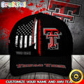 NCAA Texas Tech Red Raiders Baseball Cap Your Name Custom Baseball Cap