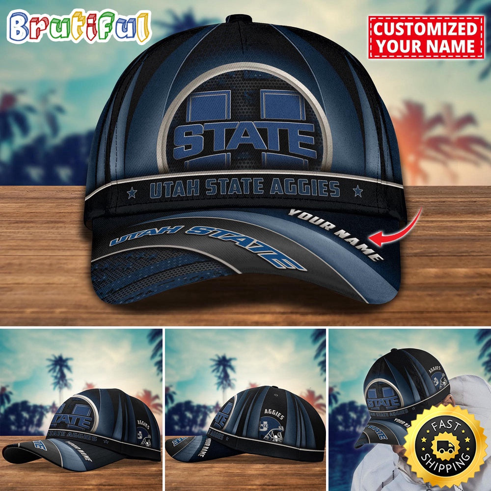 NCAA Utah State Aggies Baseball Cap Custom Cap For Football Fans