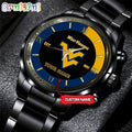 NCAA West Virginia Mountaineers Black Fashion Watch