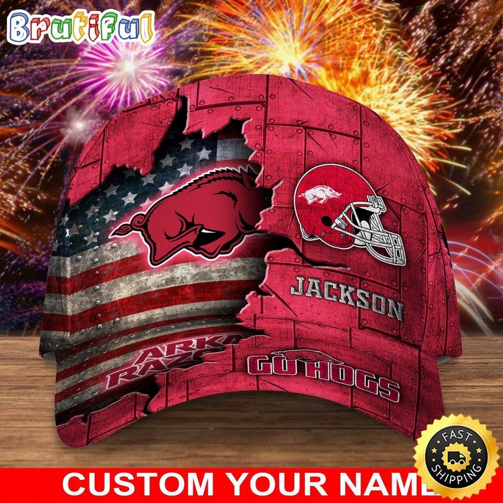 NCAA Arkansas Razorbacks Baseball Cap Custom Cap Go Sports Teams